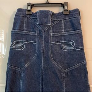 Snug Industries denim maxi skirt